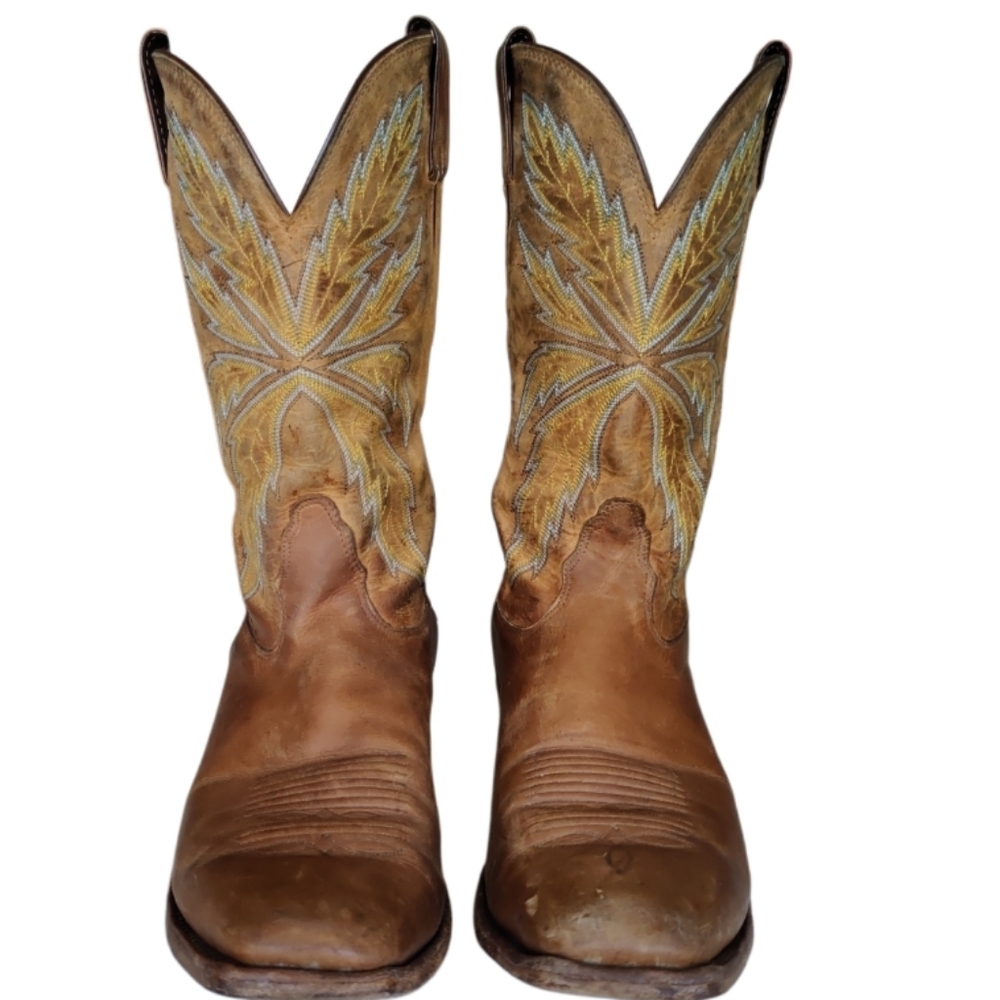 Nocona, Vintage EST 1925 Leather Western Cowboy Boots Men's Size 11.5 D. - Picture 2 of 16
